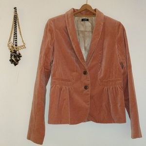 J Crew Womans Blazer Peach Peplum